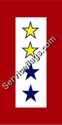 2 gold 2 blue stars service flag