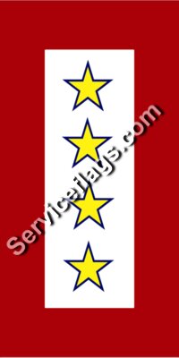 4 Gold stars service flag