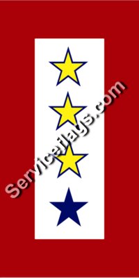 3 gold 1 blue stars service flag