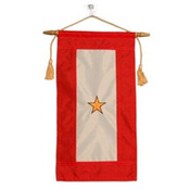 Embroidered Nylon Gold Star Service Flag MADE IN THE USA