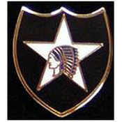 2nd Infantry Division Pin 3/4"
