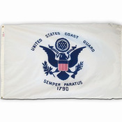 US Coast Guard Flag, Nylon 3 X 5