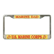 Marine Dad License Plate Frame (Limited Availability)