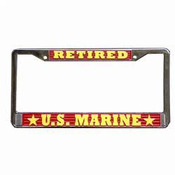 Retired Marine License Plate Frame (Limited Availability)