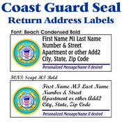 Coast Guard Seal Stock Address Labels