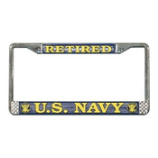 US Navy Retired License Plate Frame (Limited Availability)